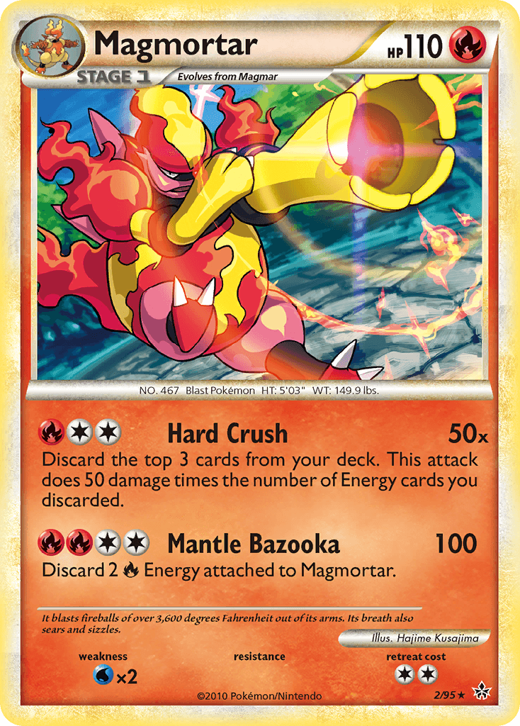 Magmortar — Unleashed Pokémon TCG card by Hajime Kusajima