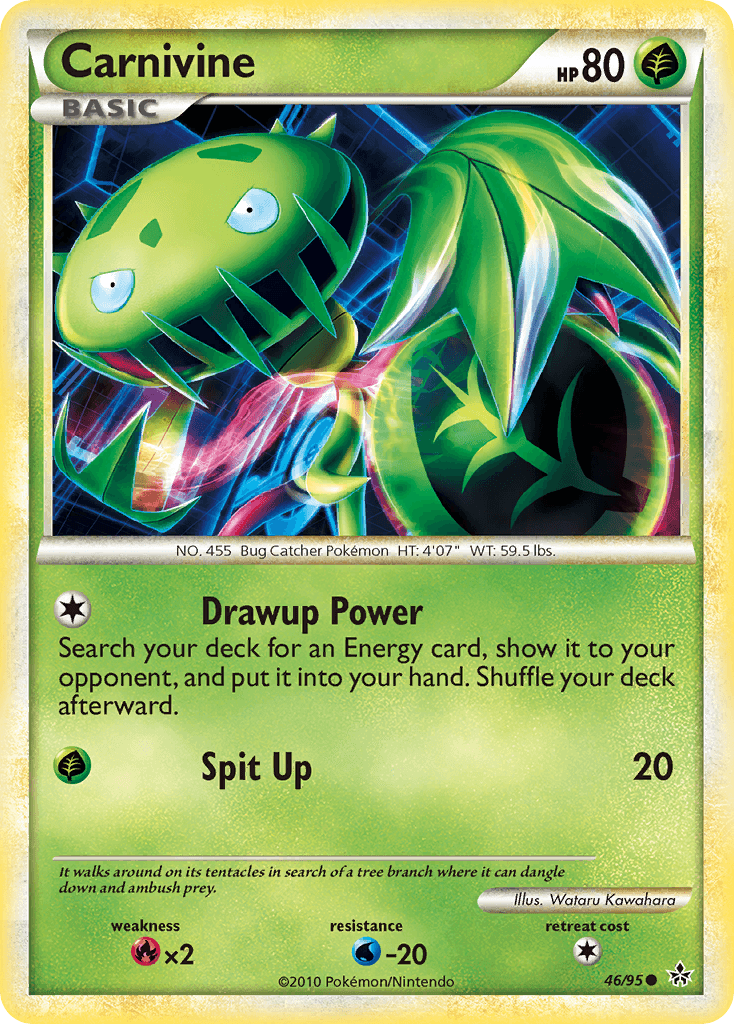 Carnivine — Unleashed Pokémon TCG card by Wataru Kawahara