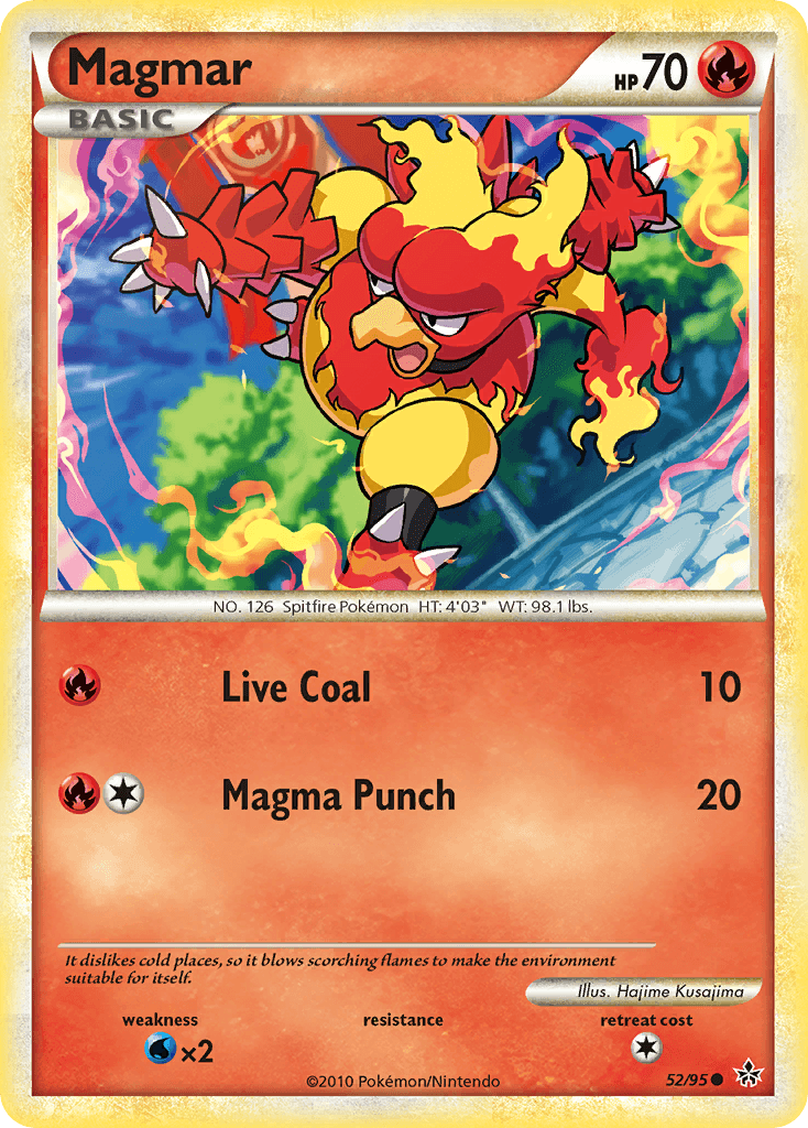 Magmar — Unleashed Pokémon TCG card by Hajime Kusajima