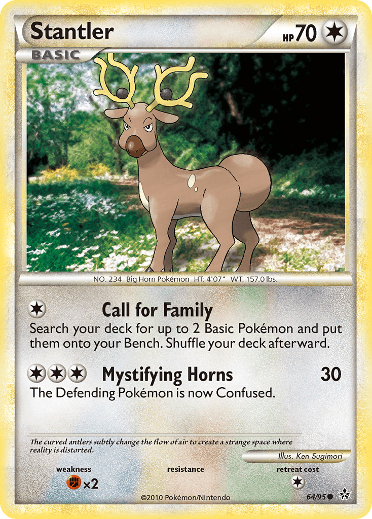 Stantler — Unleashed Pokémon TCG card by Ken Sugimori
