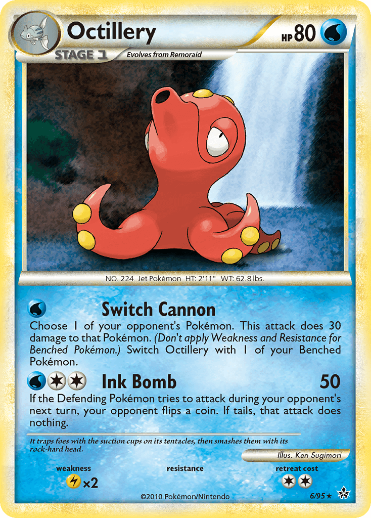 Octillery — Unleashed Pokémon TCG card by Ken Sugimori