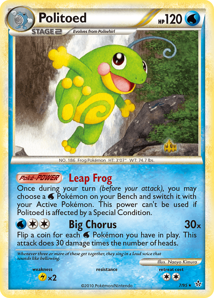 Politoed — Unleashed Pokémon TCG card by Naoyo Kimura