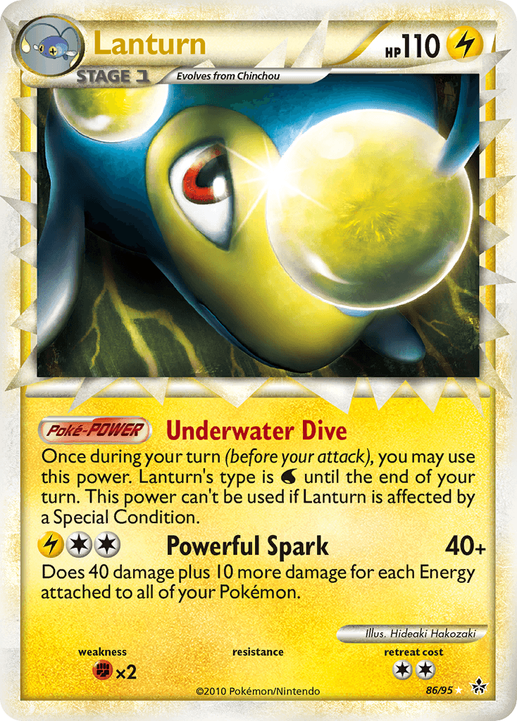 Lanturn (Prime) — Unleashed Pokémon TCG card by Hideaki Hakozaki