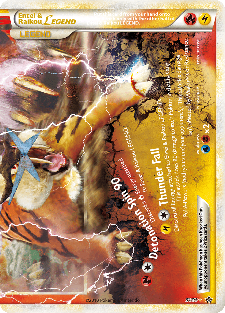 Entei & Raikou Legend (bottom) — Unleashed Pokémon TCG card by Poked Company