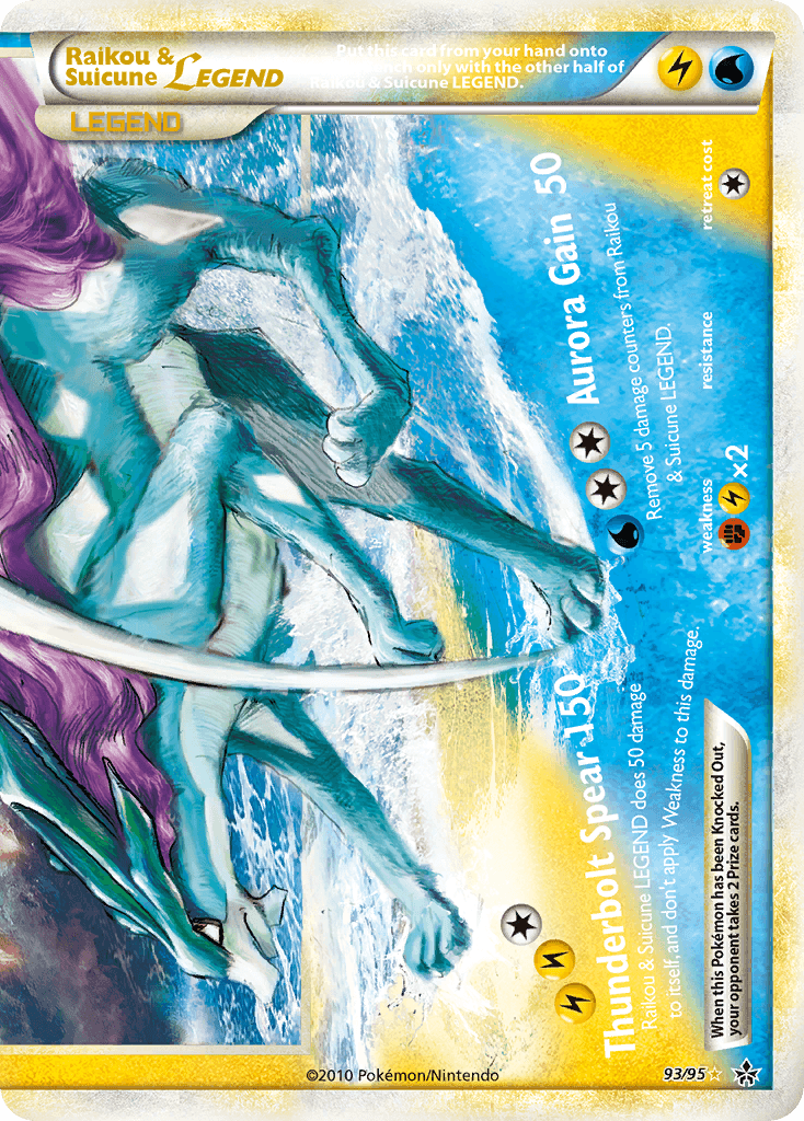 Raikou & Suicune Legend (Bottom) — Pokémon TCG card