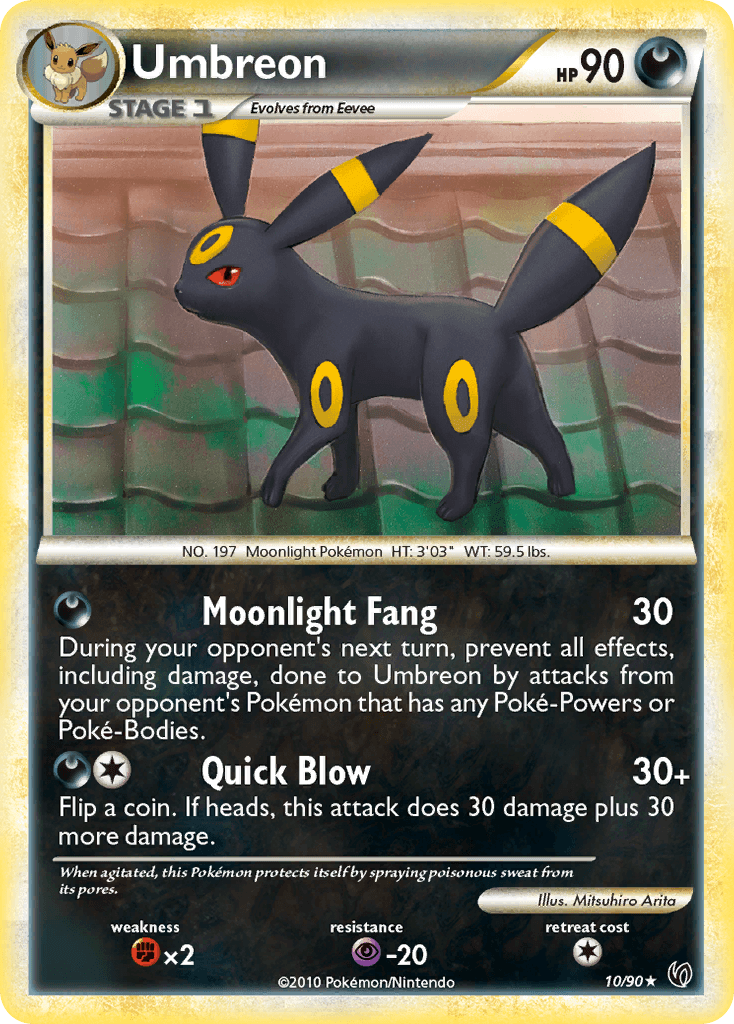 Umbreon — Undaunted Pokémon TCG card by Mitsuhiro Arita