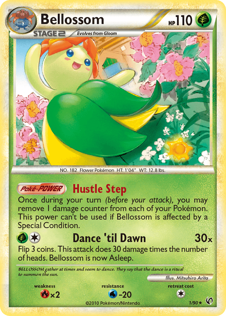 Bellossom — Undaunted Pokémon TCG card by Mitsuhiro Arita