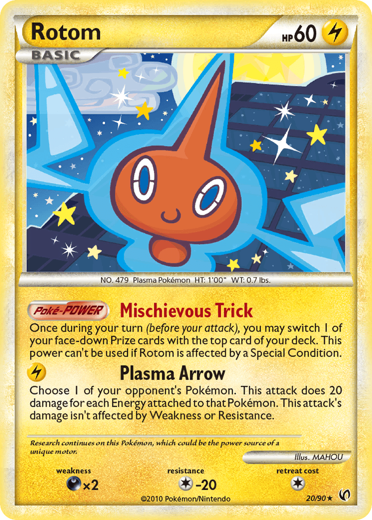 Rotom — Undaunted Pokémon TCG card by MAHOU