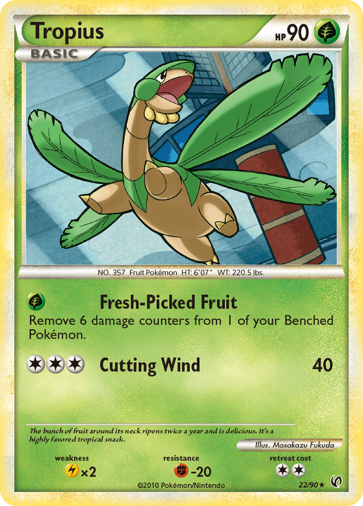 Tropius — Undaunted Pokémon TCG card by Masakazu Fukuda