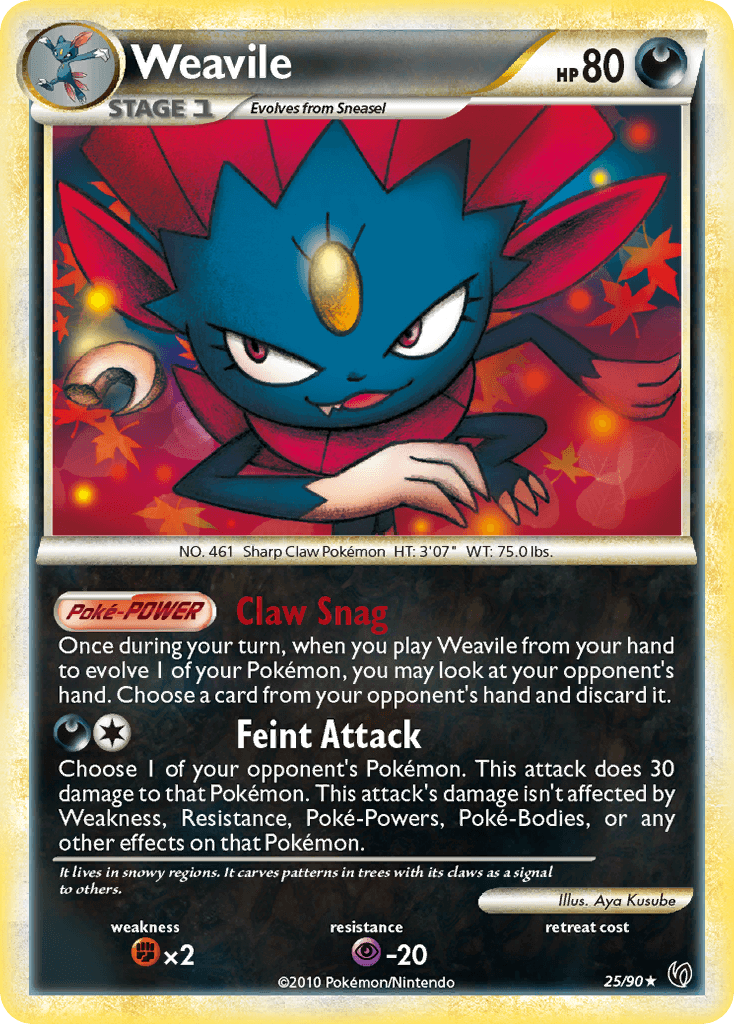 Weavile — Undaunted Pokémon TCG card by Aya Kusube