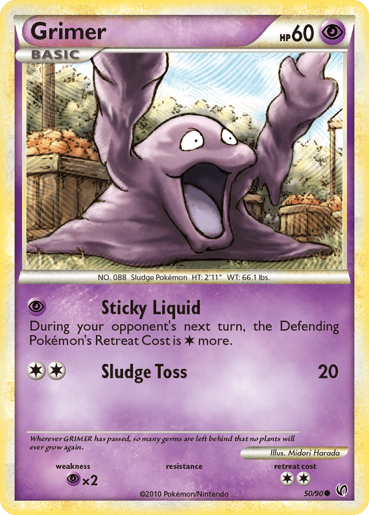 Grimer — Undaunted Pokémon TCG card by Midori Harada