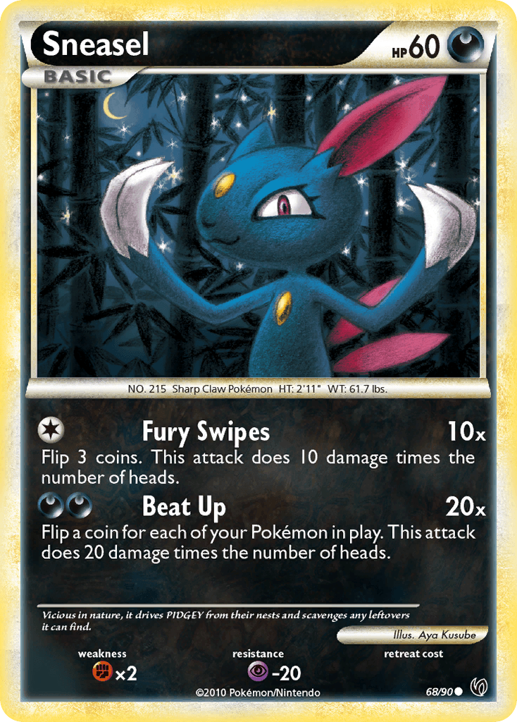 Sneasel — Undaunted Pokémon TCG card by Aya Kusube