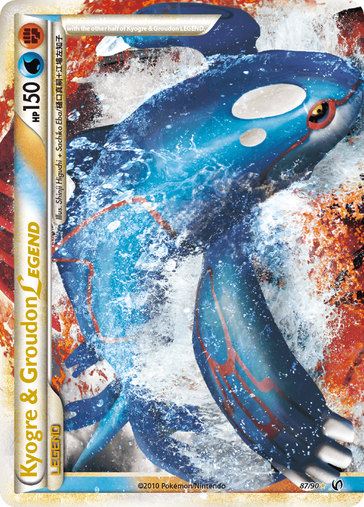 Kyogre & Groudon Legend (Top) — Pokémon TCG card