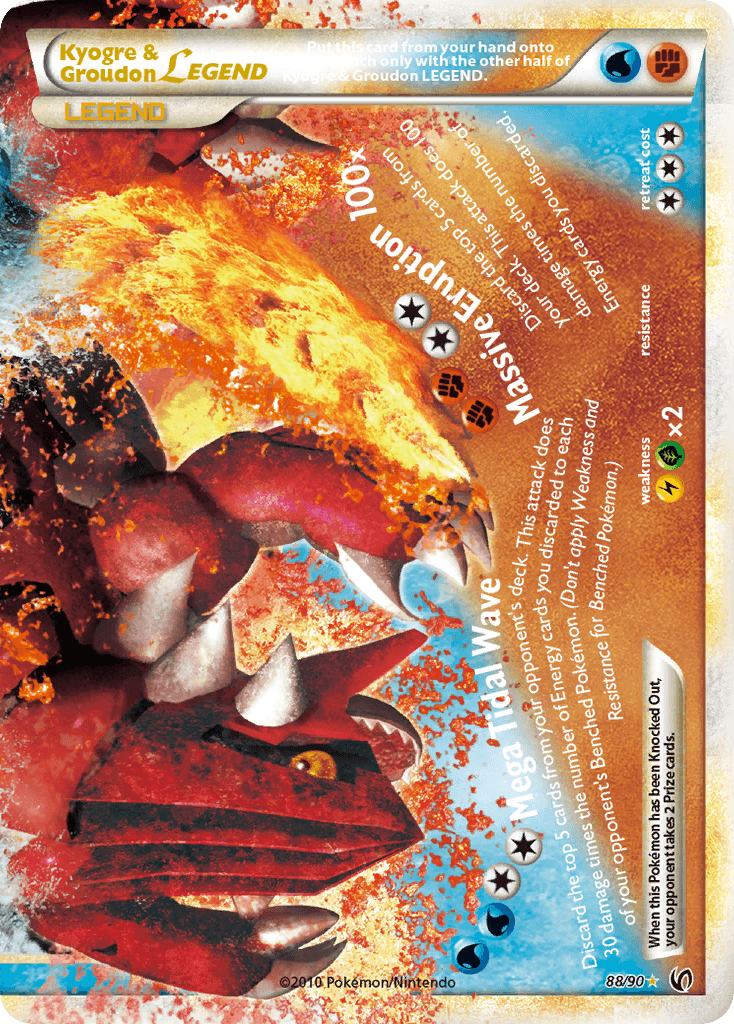 Kyogre & Groudon Legend (Bottom) — Pokémon TCG card