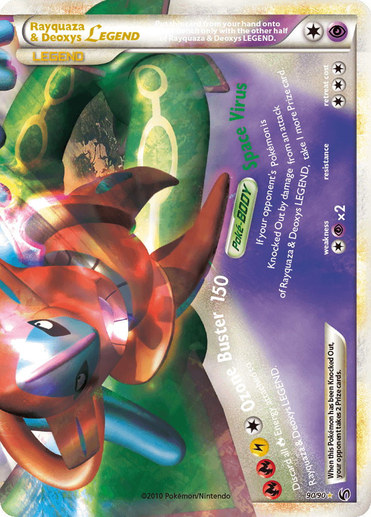 Rayquaza & Deoxys Legend (Bottom) — Pokémon TCG card
