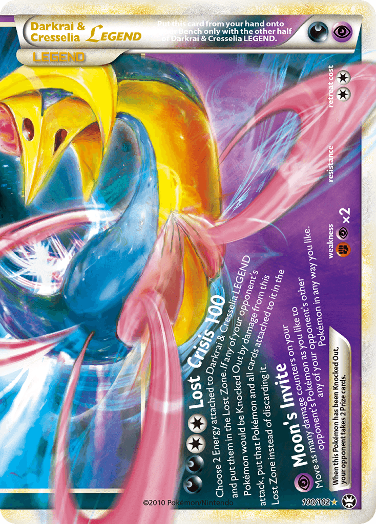 Darkrai & Cresselia Legend (Bottom) — Pokémon TCG card