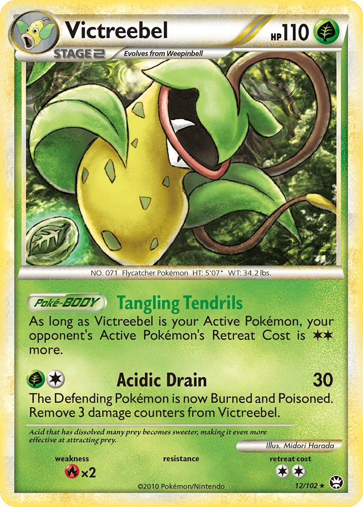 Victreebel — Triumphant Pokémon TCG card by Midori Harada