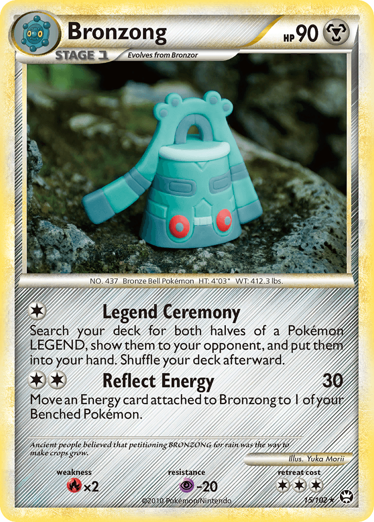 Bronzong — Triumphant Pokémon TCG card by Yuka Morii