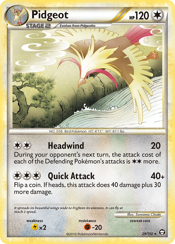 Pidgeot — Triumphant Pokémon TCG card by Suwama Chiaki