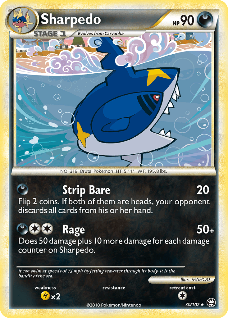 Sharpedo — Triumphant Pokémon TCG card by MAHOU