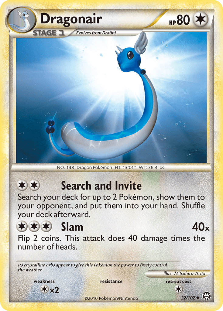 Dragonair — Triumphant Pokémon TCG card by Mitsuhiro Arita