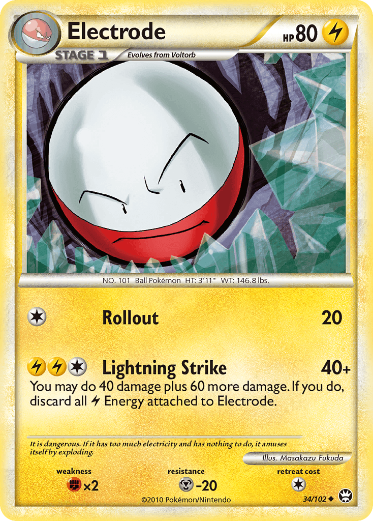 Electrode — Triumphant Pokémon TCG card by Masakazu Fukuda