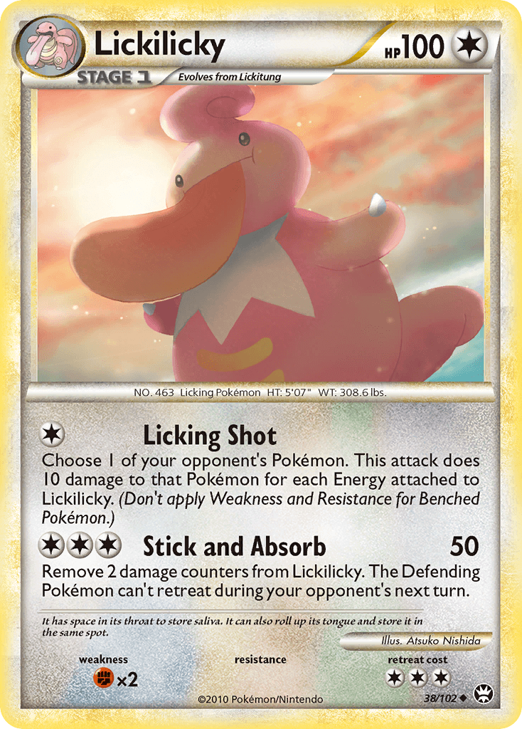 Lickilicky — Triumphant Pokémon TCG card by Atsuko Nishida