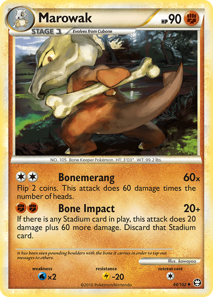 Marowak — Triumphant Pokémon TCG card by kawayoo