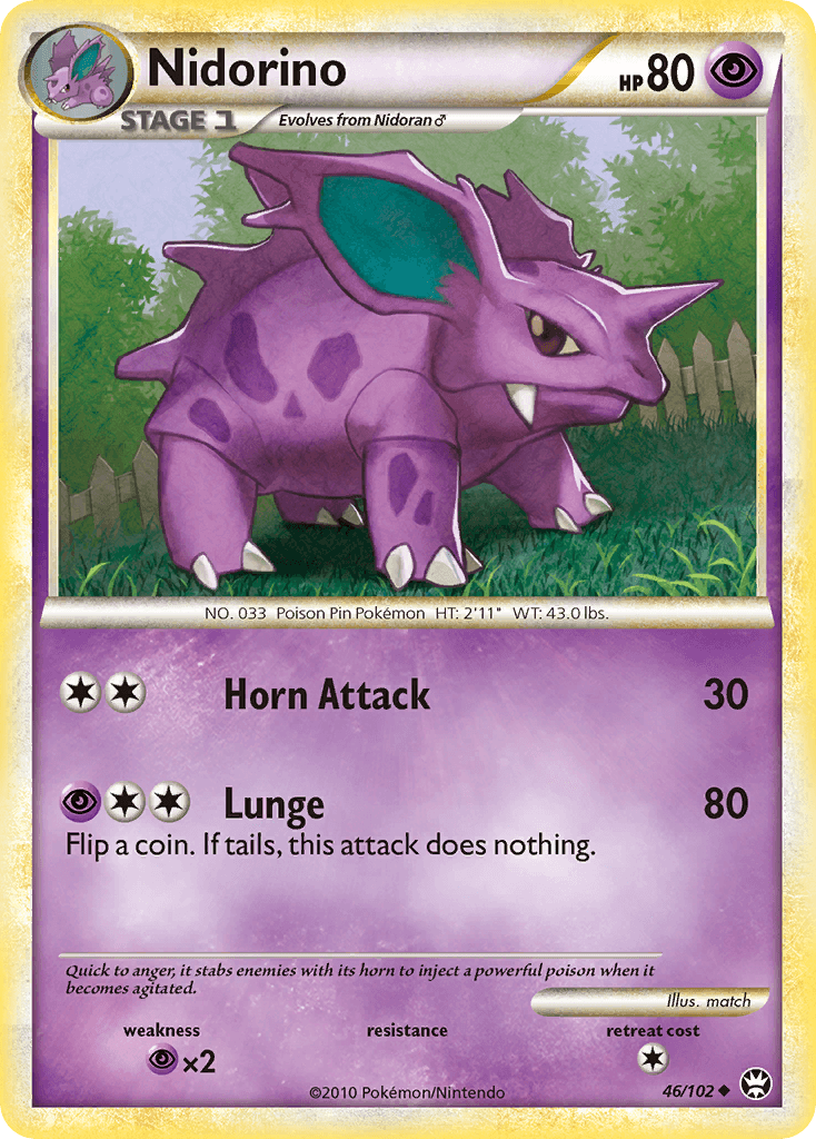 Nidorino — Triumphant Pokémon TCG card by match