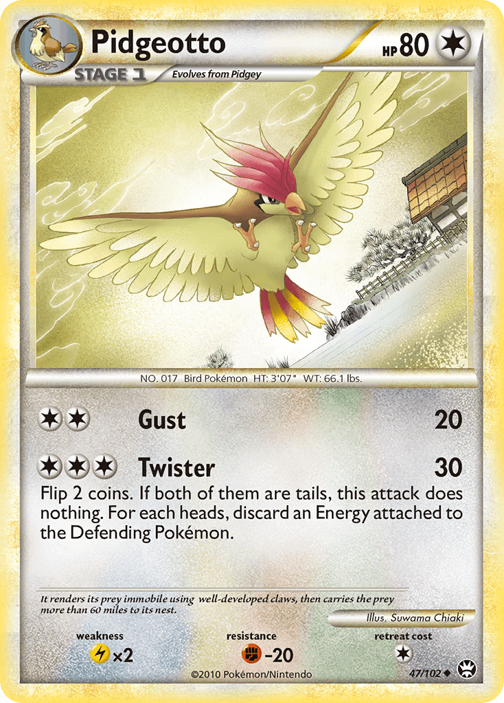 Pidgeotto — Triumphant Pokémon TCG card by Suwama Chiaki