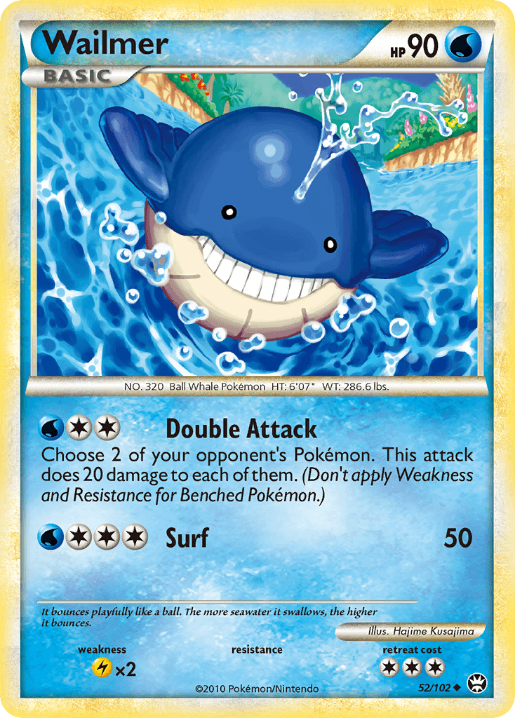 Wailmer — Triumphant Pokémon TCG card by Hajime Kusajima