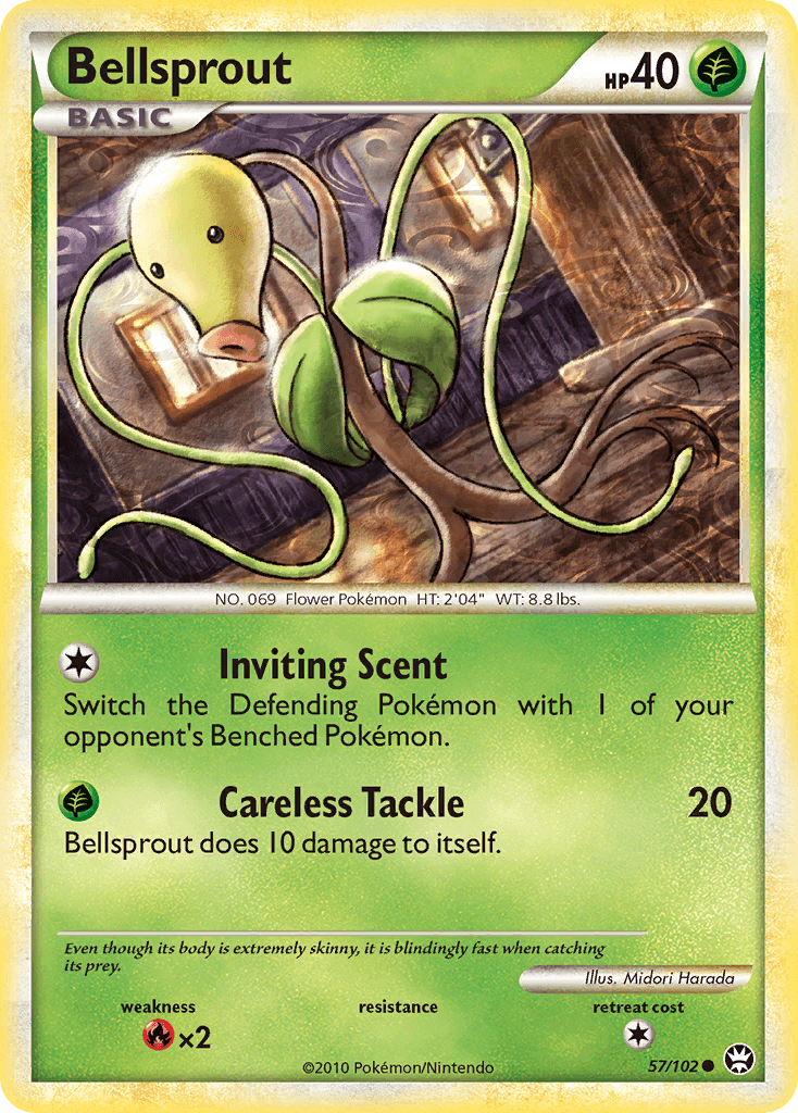 Bellsprout — Triumphant Pokémon TCG card by Midori Harada