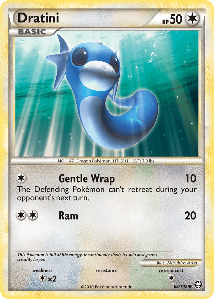 Dratini — Triumphant Pokémon TCG card by Mitsuhiro Arita