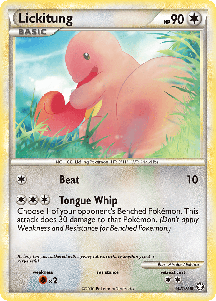 Lickitung — Triumphant Pokémon TCG card by Atsuko Nishida
