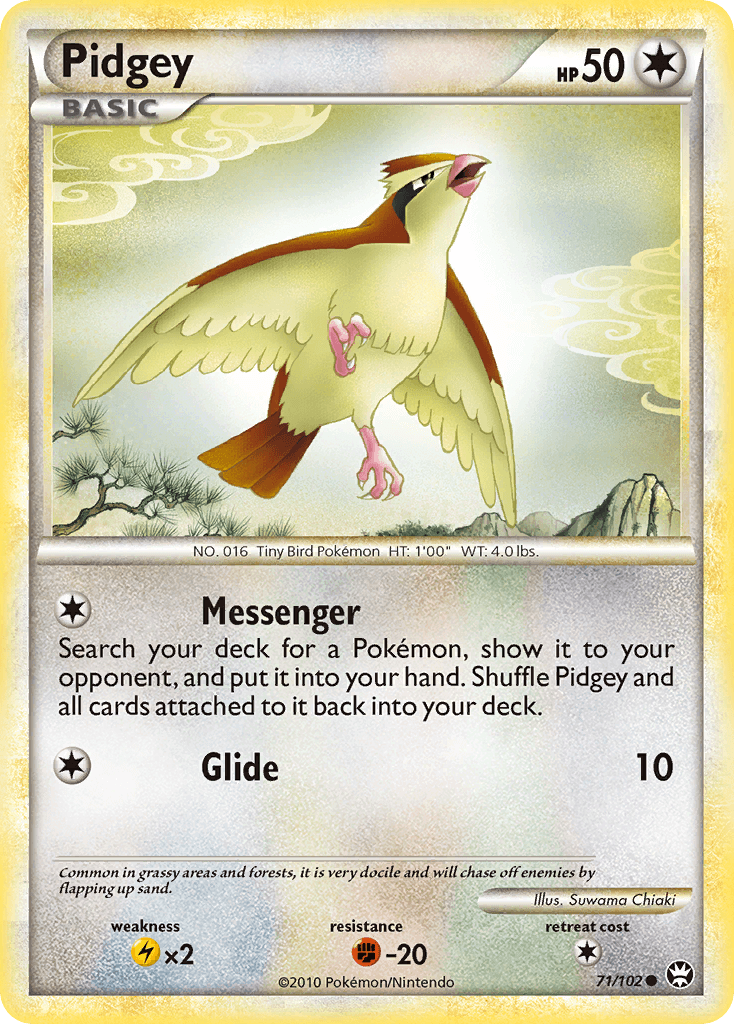 Pidgey — Triumphant Pokémon TCG card by Suwama Chiaki