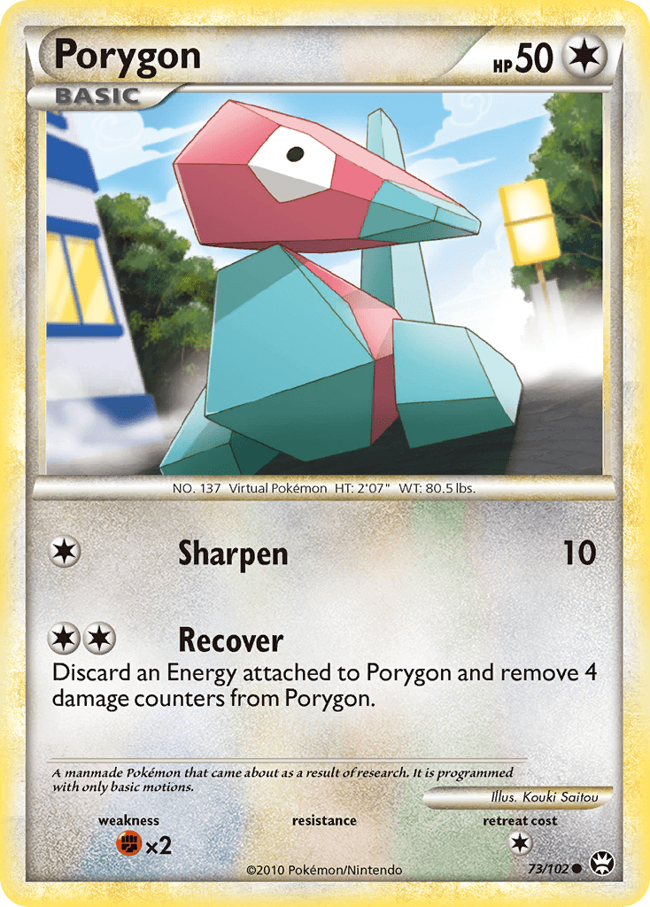 Porygon — Triumphant Pokémon TCG card by Kouki Saitou