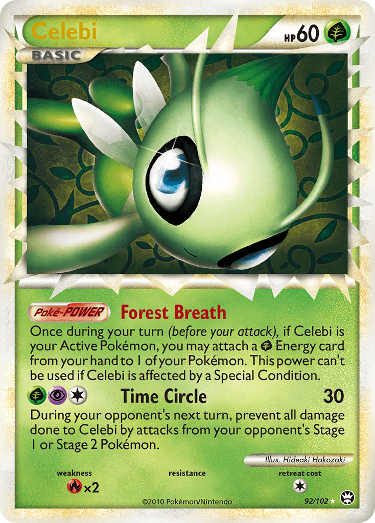 Celebi (Prime) — Triumphant Pokémon TCG card by Hideaki Hakozaki
