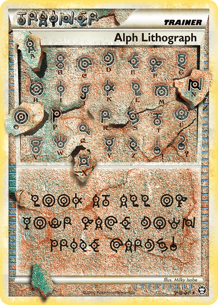 Alph Lithograph — Triumphant Pokémon TCG card by Milky Isobe