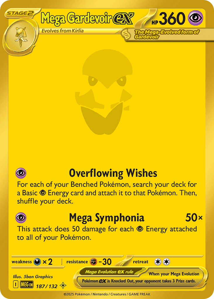 Mega Gardevoir ex - 187/132 — Pokémon TCG card