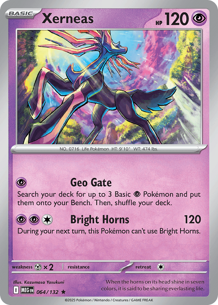 Xerneas - 064/132 — Deck Exclusives Pokémon TCG card by Kazumasa Yasukuni