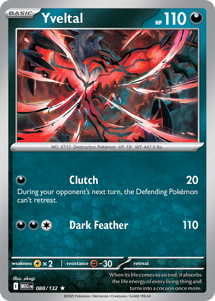 Yveltal (Mega Evolution Stamped) — Miscellaneous Cards & Products Pokémon TCG card by okagi