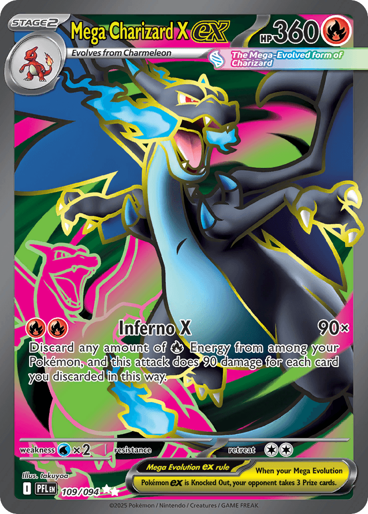 Mega Charizard X ex - 109/094 — Pokémon TCG card
