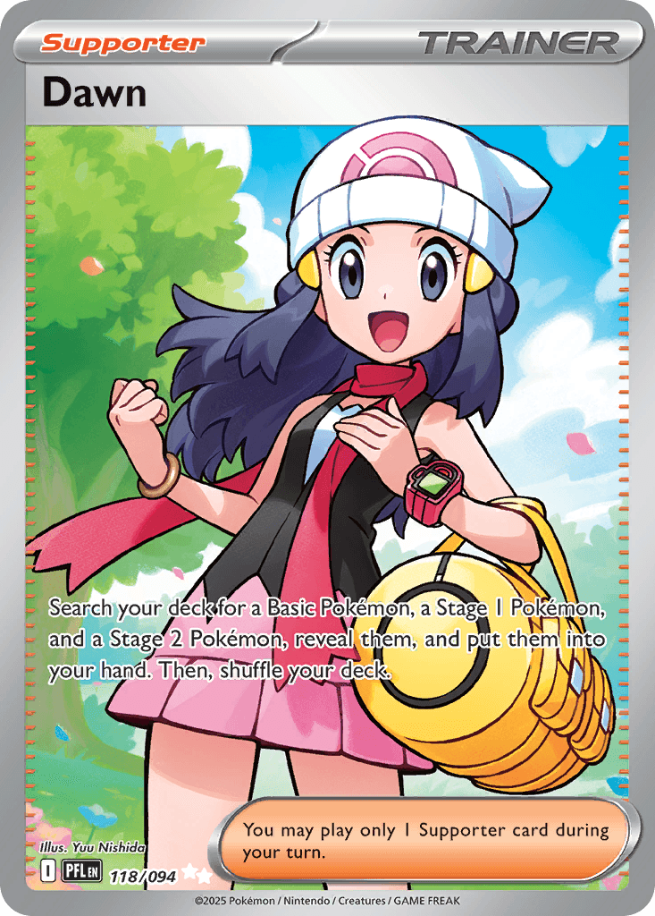 Dawn - 118/094 — ME02: Phantasmal Flames Pokémon TCG card by Yuu Nishida