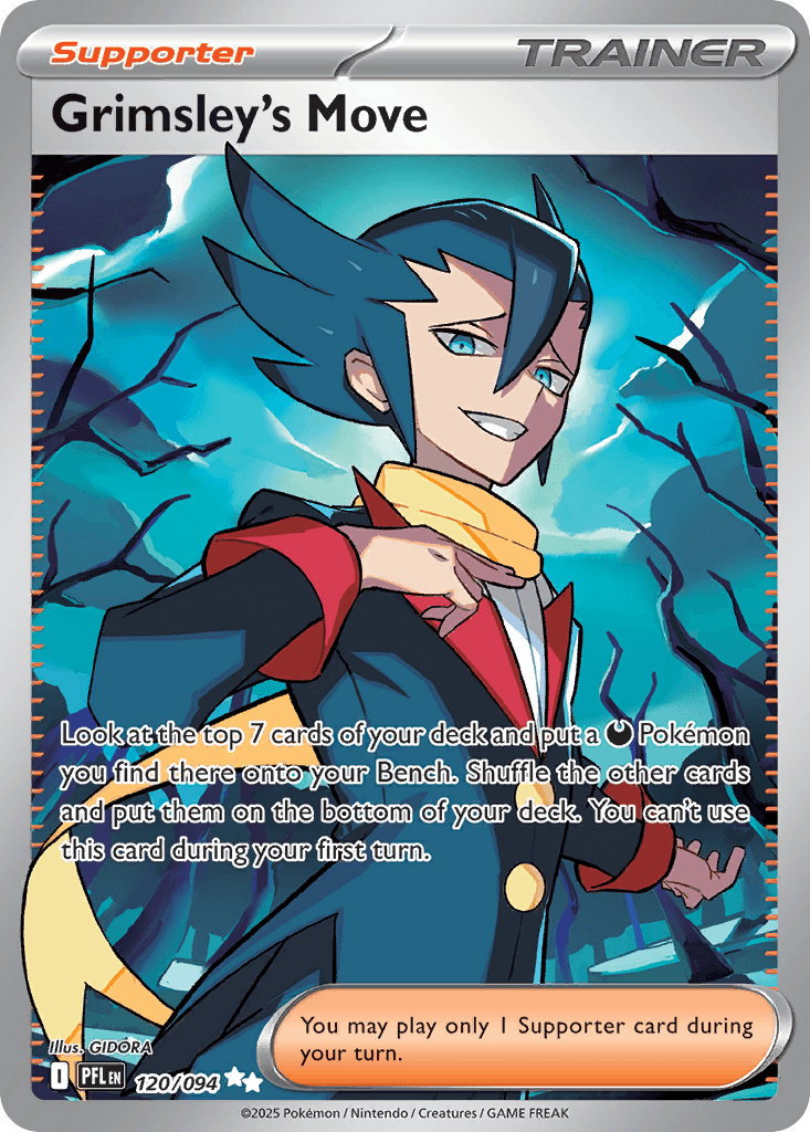 Grimsley's Move - 120/094 — ME02: Phantasmal Flames Pokémon TCG card by GIDORA