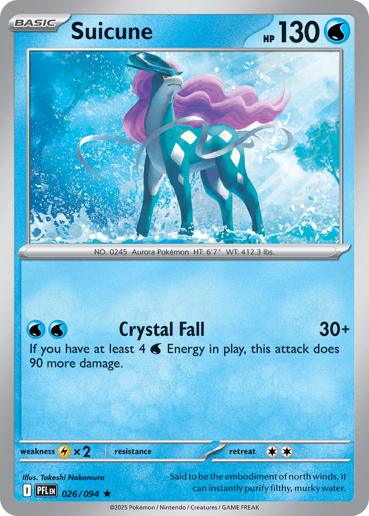 Suicune (EB Games Exclusive) — Miscellaneous Cards & Products Pokémon TCG card by Takatsu Nakamura