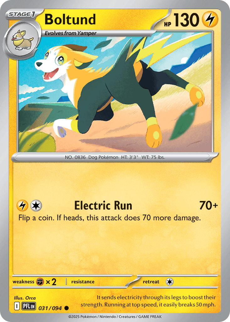 Boltund — ME02: Phantasmal Flames Pokémon TCG card by Orca