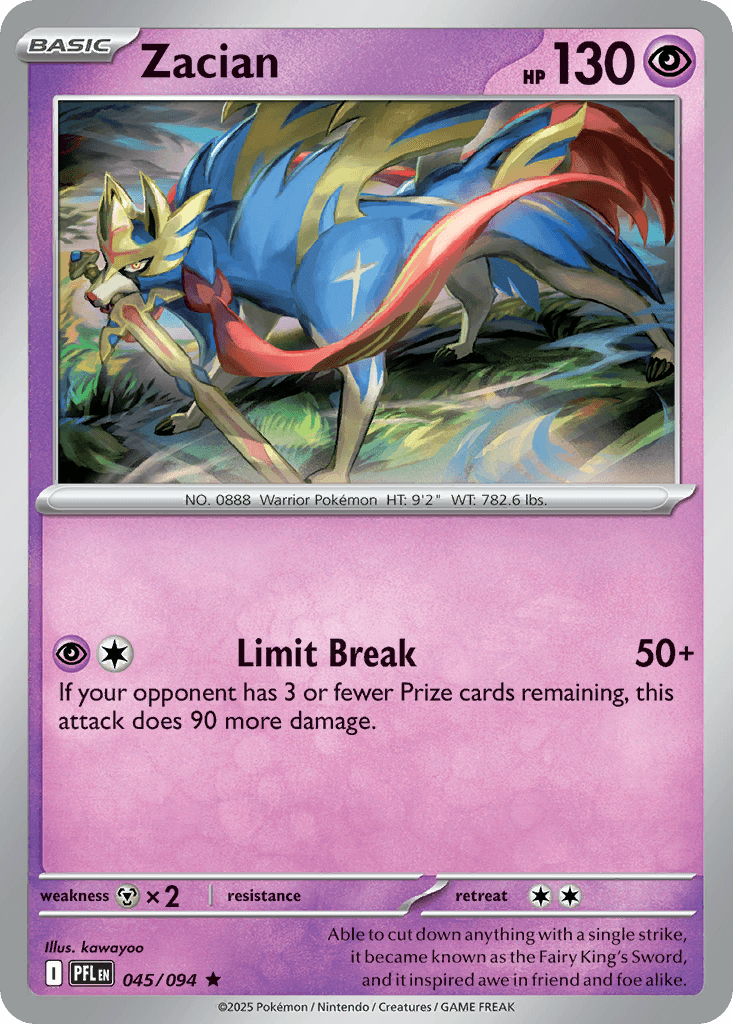Zacian - 045/094 — Deck Exclusives Pokémon TCG card by kawayoo