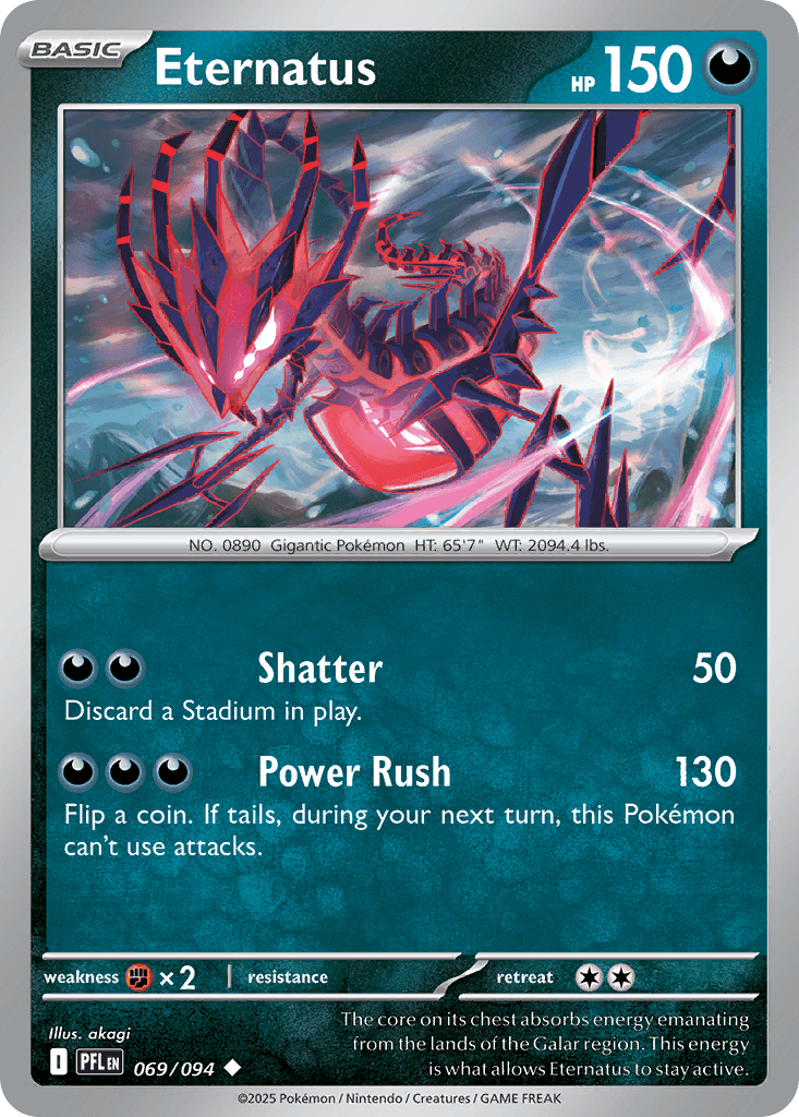 Eternatus — ME02: Phantasmal Flames Pokémon TCG card by akagi