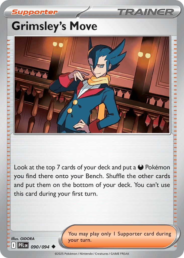 Grimsley's Move — ME02: Phantasmal Flames Pokémon TCG card by GIDORA