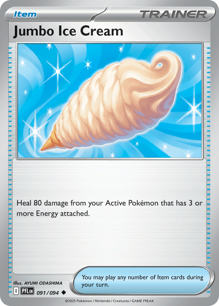 Jumbo Ice Cream — ME02: Phantasmal Flames Pokémon TCG card by AYUMI ODASHIMA